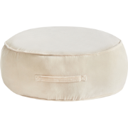 YULLE - Poef - Lichtbeige - Fluweel