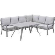 Garden Impressions Sergio lounge-dining set rechts - taupe-valley sand