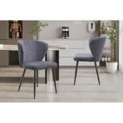 Stoel 'Tornado' Corduroy Fabb Hyper 16 Grijs - 55 x  x 54.00 - Stof