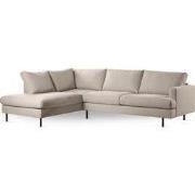 Hoekbank 3-Zits Beige - Links - 263x203x83cm - Bjorn