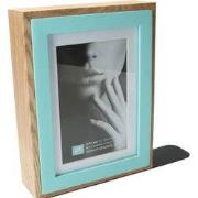 Boekensteun en Fotolijst in 1 Blauw