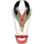 Clayre & Eef Kerstdecoratie Beeld Luchtballon 26x14x62 cm Rood Metaal