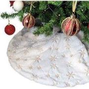 Unique Living - Kerstboomrok Amara - 120x120cm - Wit