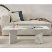 Salontafel Melamine wit 119x60 cm Sabin White