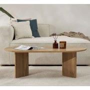 Salontafel eiken melamine boogvorm Sable 119x60 cm