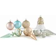 FROSTING - Set van 35 kerstballen - Meerkleurig - Glas
