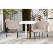 Stoel 'Sevilla' Bouclé Zand - 57 x  x 62 - Textiel