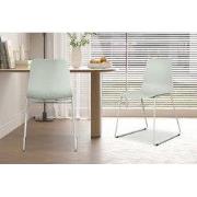 Stoel 'Marie' PP Grijs-Groen - 44 x  x 42.0 - Kunststof, Metaal