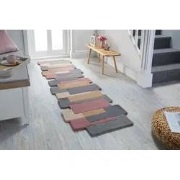 Loper Abstract Modern Stracto Collage - Organische Vorm - Roze / Beige...