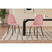 "Chair 'Boy' Velvet Roze" - 49 x  x 54 - Velours, Metaal