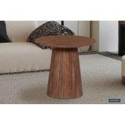 Salontafel 'Miguel' 50 cm Rond Mango hout Lichtbruin - 50 x  x 50 - Ma...