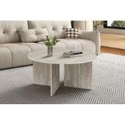 Salontafel 'Drasir' Rond Decor Travertin Grijs