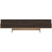 TV-meubel met 3 afneembare deuren gestreept L185 cm - HELYO