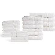PHLOX Supreme Handdoeken 22 delig set - Zware kwaliteit 600 g/m2 - Wit