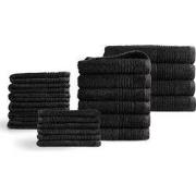 PHLOX Supreme Handdoeken 22 delig set - Zware kwaliteit 600 g/m2 - Zwa...