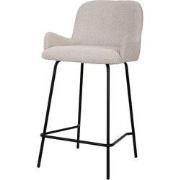 PTMD - Barkruk Leander - Beige - 57x51x93.5cm