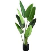 PTMD - Kunstplant Leaves - Groen - 77x56x117cm