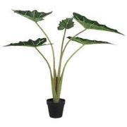 PTMD - Kunstplant Leaves - Groen - 60x76x80cm