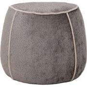 PTMD - Poef Napoli - Grijs - 50x50x40cm