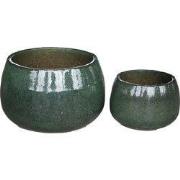 PTMD - Pot ine - Groen - 47x47x31cm - Set van 2