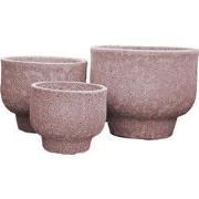 PTMD - Pot Sanish - Rood - 50x50x40cm - Set van 3