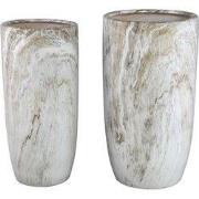 PTMD - Pot Miah - Beige - 40x40x74cm - Set van 2