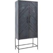 PTMD - Kast Rens - Zwart - 80x43.5x186cm
