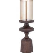 PTMD - Kandelaar Wertin - Bruin - 15x15x52cm