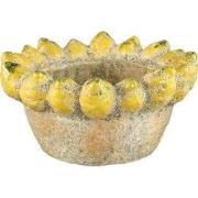 PTMD - Schaal Fruitsy - Geel - 30x30x15cm