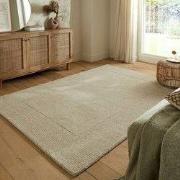 Tuscany vloerkleed - Wol - Effen - Kader Modern - Naturel / Beige - 16...