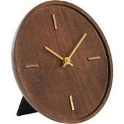 Light & Living - Klok VETI - 20x4x20cm - Bruin