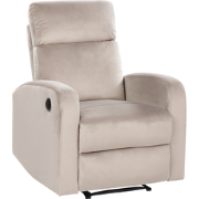 VERDAL - Relaxfauteuil elektrisch - Taupe - Fluweel