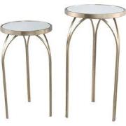 PTMD - Bijzettafel Rikka - Goud - 35x35x66cm