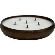 PTMD - Kaars Bunty - Bruin - 36.5x36.5x6cm