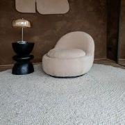 Rond Wollen Vloerkleed Palermo Beige/Grijs Eva Interior Beige; Grijs -...