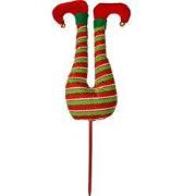 Clayre & Eef Kerstdecoratie Elf 50 cm Rood Textiel