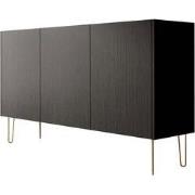 Meubella - Dressoir Hacienda - Zwart - 144 cm