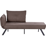 ROCAMADOUR - Chaise longue - Bruin - Linkszijdig - Stof