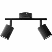 NYANDO - Plafondlamp set van 2 - Zwart - Metaal