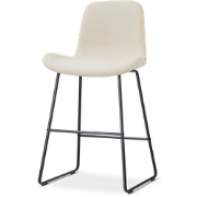 Nino-Fé barkruk cottonbeige - zwart onderstel - 65 cm