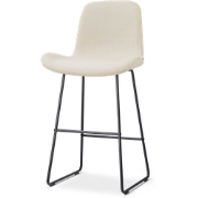 Nino-Fé barkruk cottonbeige - zwart onderstel - 75 cm