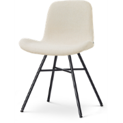 Noa-Fé eetkamerstoel cottonbeige - zwart onderstel