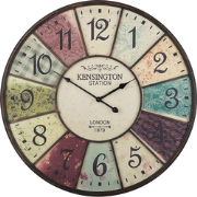 BOSWIL  - Wandklok - Multicolor  - IJzer