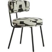 Light & Living - Eetkamerstoel HARVIE - 57x55x77 cm - Wit - Set van 2