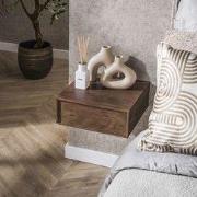 Zwevend Nachtkastje Lio Acacia Drift Brown