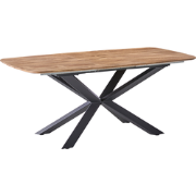 GAIRDNER - Eettafel uitschuifbaar - Bruin - 140/180 x 90 cm - MDF