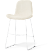 Nino-Fé barkruk rib beige - wit onderstel - 65 cm