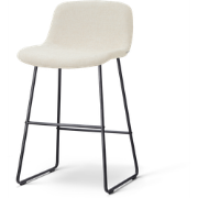 Nino-Mats barkruk cottonbeige - zwart onderstel - 65 cm