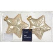 Ster glas L9,8b4h10 cm parel 2 st