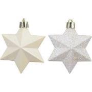 Ster kunststof L9b9h12 cm wolwt 12 st